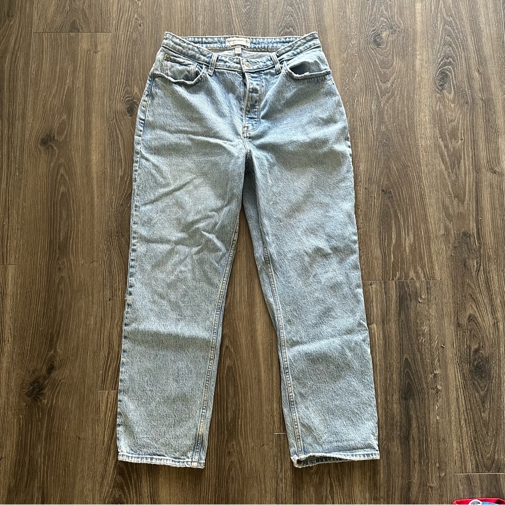 ABERCROMBIE & FITCH Dad High Rise Curve Love Jeans Size 29 / 8 SHORT